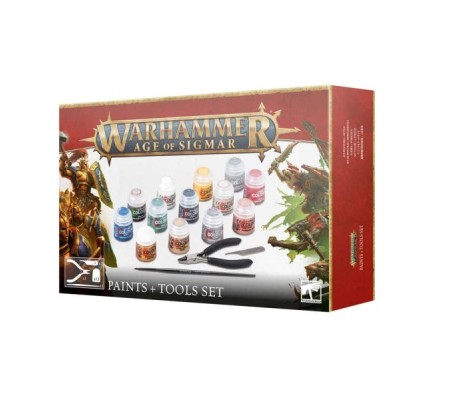 WARHAMMER AGE OF SIGMAR: Paints + Tools Set
