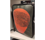 Saco MUSIC LEGENDS Collection IBG-0204, I-Bag 'Fingerprint', em PVC