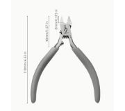 Pliers RUITOOL D9241, for model making, with bag and cleaning cloth