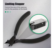 Alicate HOBBYWORKER M1751, em aço inox, p/ modelismo