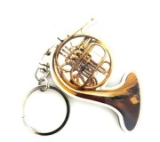 Acrylic French Horn Shaped Keychains