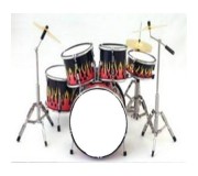 Mini Drum Set Replica for collectors