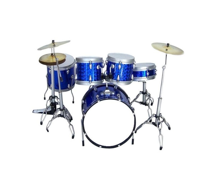 Miniatura bateria MUSIC LEGENDS Collection MDR-0169, 'Blue Chrome'