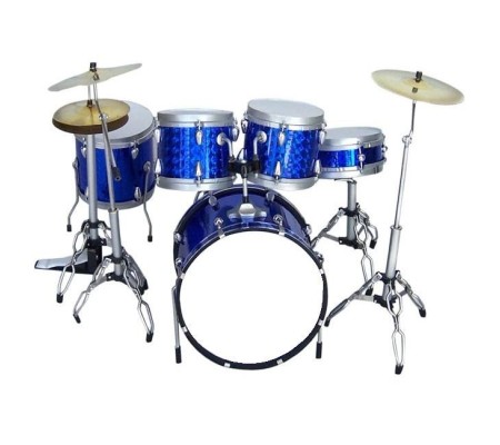 Miniatura bateria MUSIC LEGENDS Collection MDR-0169, 'Blue Chrome'