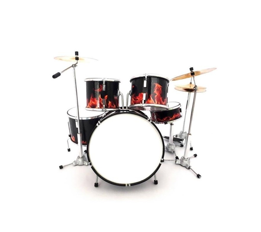Miniatura bateria MUSIC LEGENDS Collection MDR-0206, 'Burning Flames'
