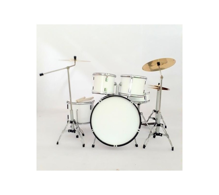 Miniatura bateria MUSIC LEGENDS Collection MDR-0244, 'White Drums'