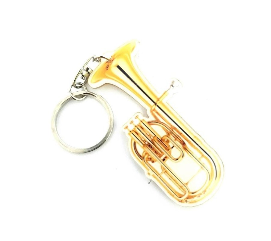 Acrylic Euphonium Shaped Keychains