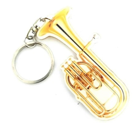 Acrylic Euphonium Shaped Keychains
