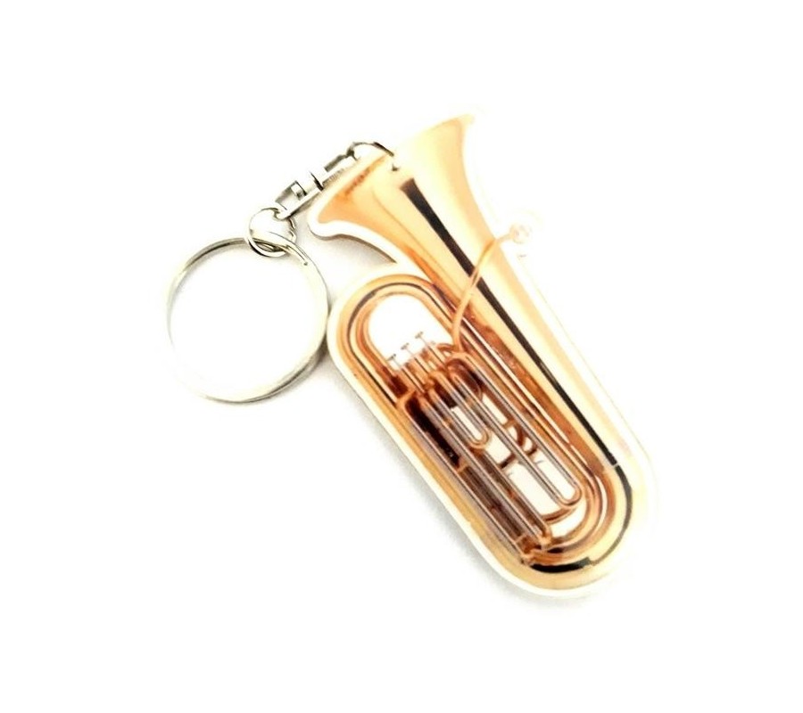 Acrylic Tuba Shaped Keychains