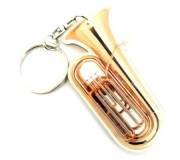 Acrylic Tuba Shaped Keychains