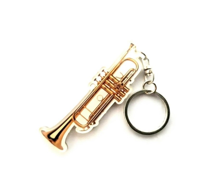 Acrylic Trumpet Shaped Keychains