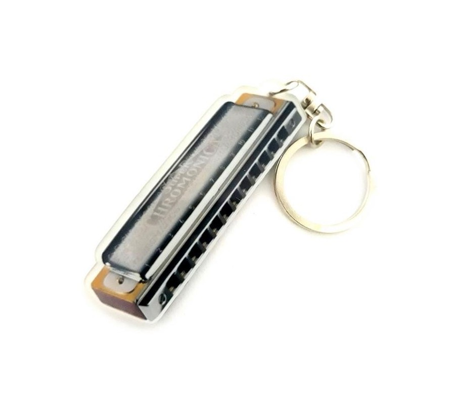 Acrylic Harmonica Shaped Keychains