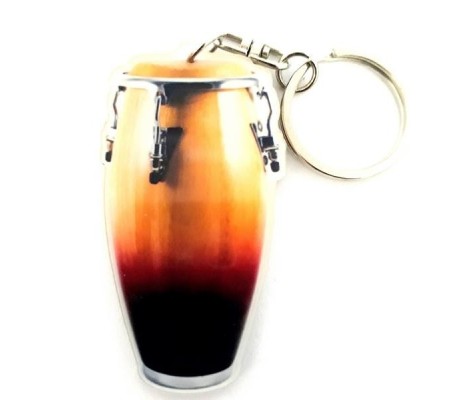 Acrylic Conga Shaped Keychains
