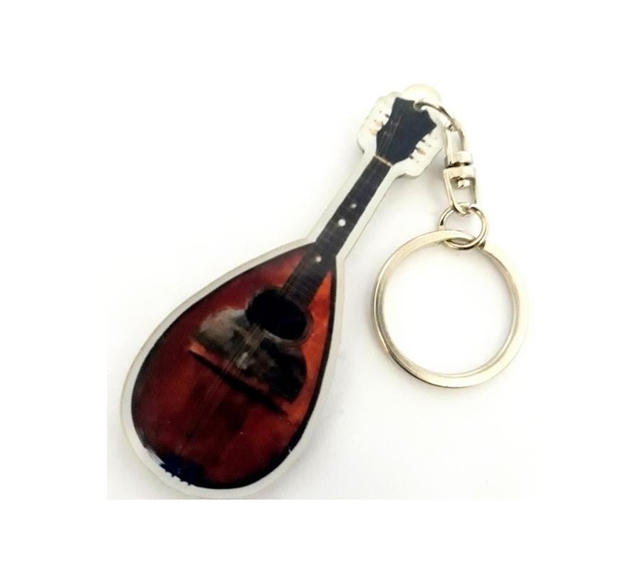Acrylic Lute Shaped Keychains