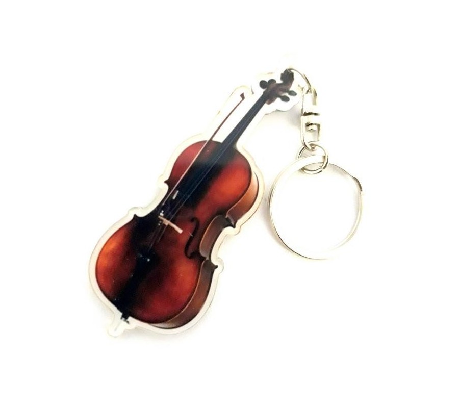 Acrylic Cello Shaped Keychains