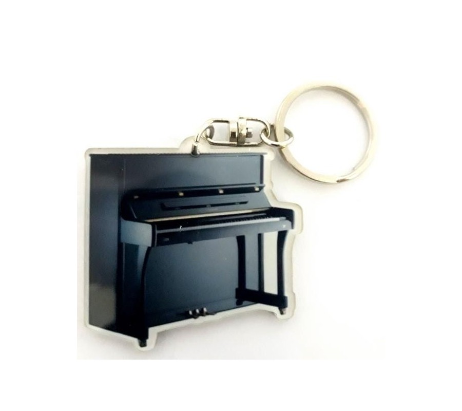 Acrylic Vertical Piano Shaped Keychains
