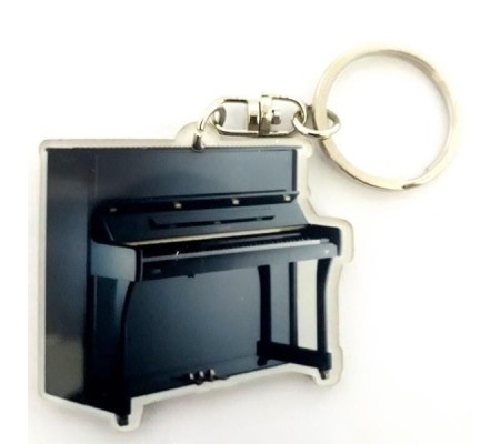 Acrylic Vertical Piano Shaped Keychains