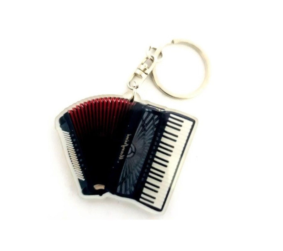 Acrylic Accordion Shaped Keychains