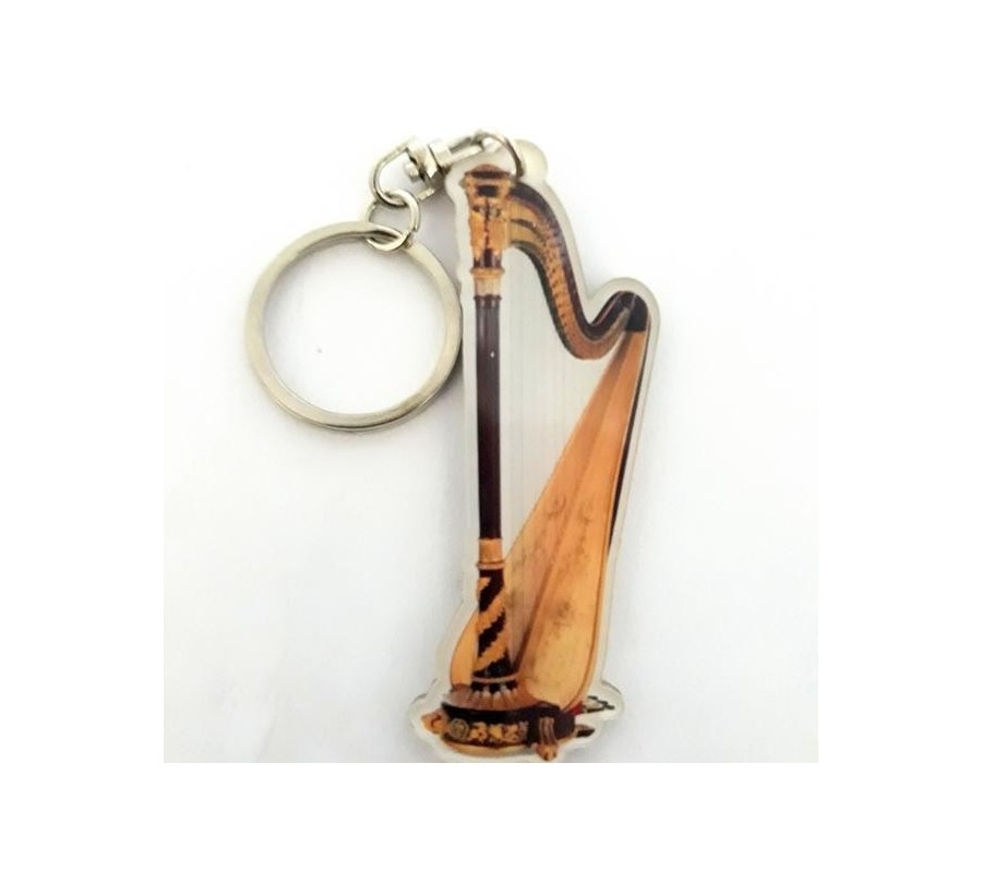 Acrylic Harph Shaped Keychains