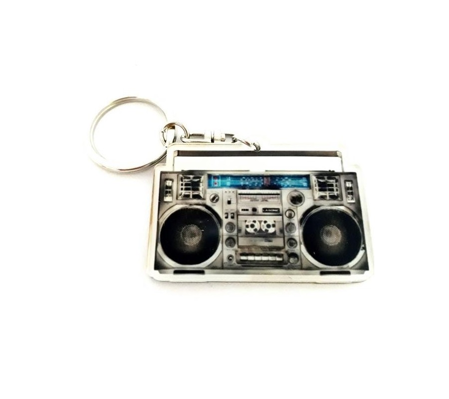 Acrylic Stereo '80s Shaped Keychains
