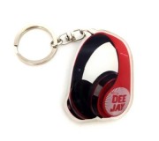 Porta-chaves MLC ACI-8324, 'DJ Headphones', acrílico