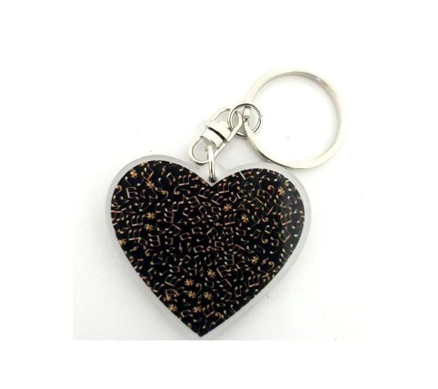 Acrylic Music shaped Notes mod. Music Heart 1