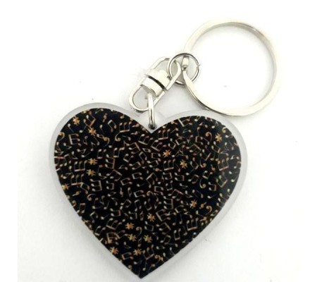 Acrylic Music shaped Notes mod. Music Heart 1