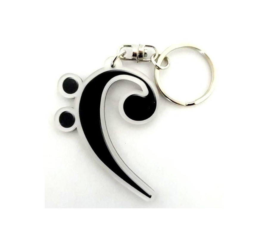 Acrylic Music shaped Notes mod. Basso Key 1