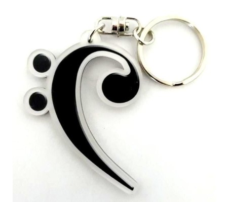 Acrylic Music shaped Notes mod. Basso Key 1