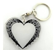 Acrylic Music shaped Notes mod. Music Heart 3