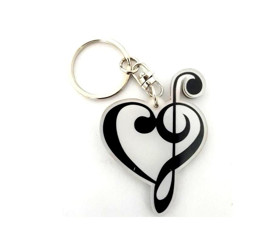 Acrylic Music shaped Notes mod. Music Heart 4