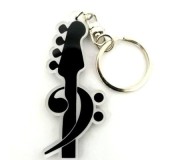 Acrylic Music shaped Notes mod. Bass Key 2