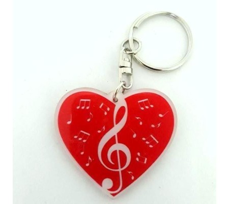 Acrylic Music shaped Notes mod. Music Heart 5