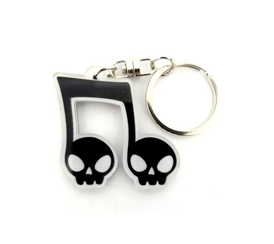 Acrylic Music shaped Notes mod. Musical Skulls