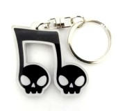 Acrylic Music shaped Notes mod. Musical Skulls