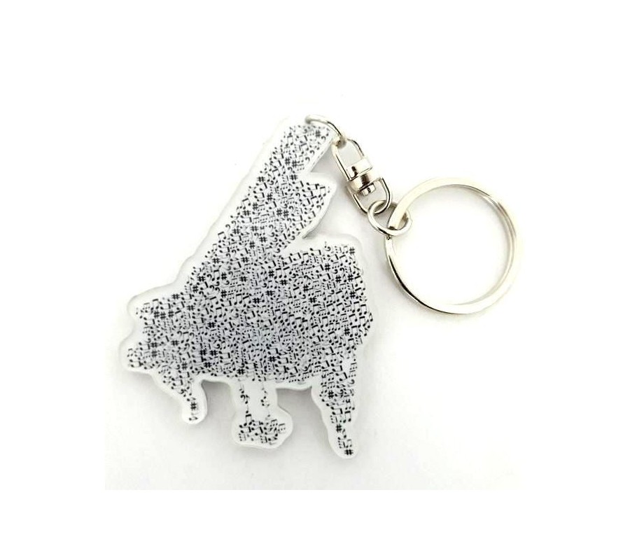 Acrylic Music shaped Notes mod. Piano Notes