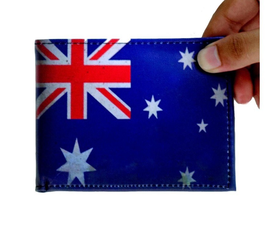 Carteira MUSIC LEGENDS Collection 'Australia Old Flag', pele sintética