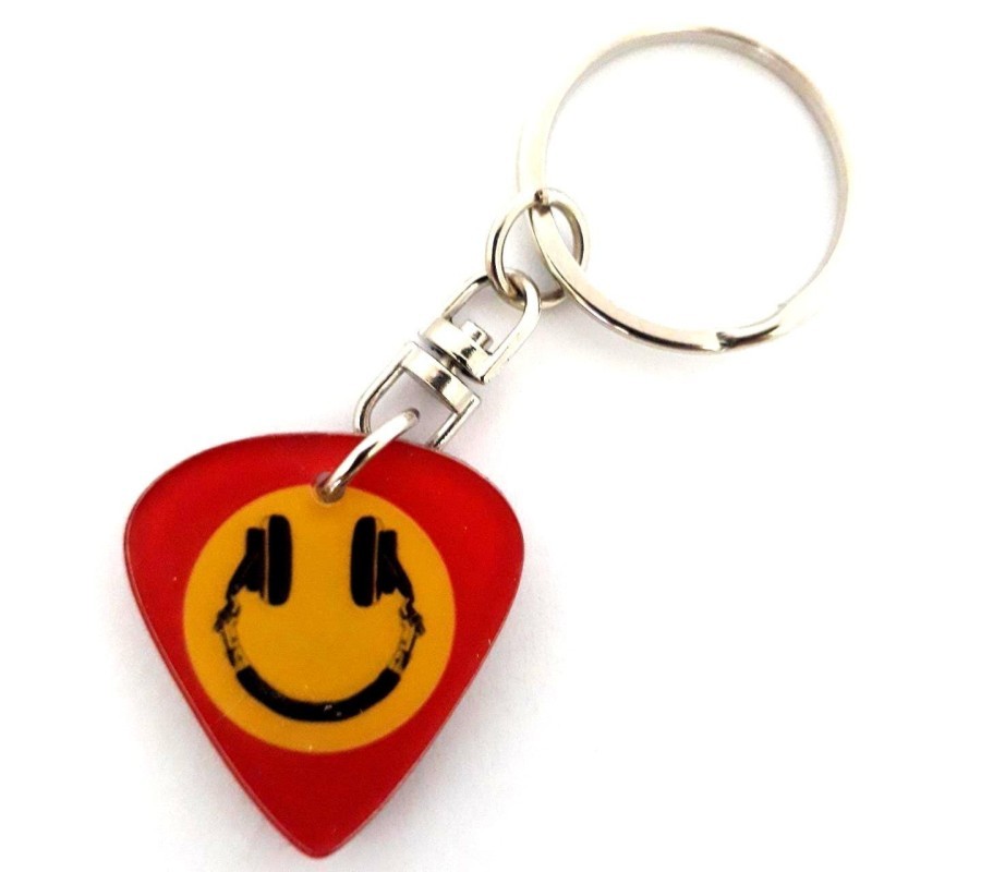 Porta-chaves MLC APK-6061, palheta 'Smile DJ', acrílico