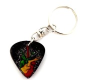 Porta-chaves MLC APK-6092, palheta 'Love Music 3', acrílico