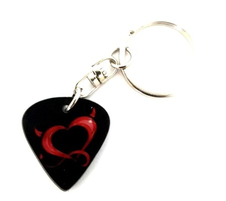 Porta-chaves MLC APK-6139, palheta 'Diabolic Love', acrílico